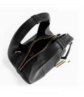 Sac porté main 21.5x18.5x12cm Juliette cuir grainé noir R.TJET1000N01