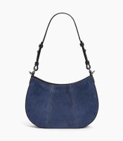 Sac demi lune 23x14x7 cm Juliette cuir suède denim R.TJET1051Q82