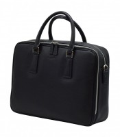 Porte documents 38x28x10.5cm Corso cuir noir R.64125
