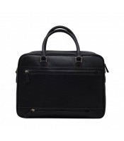 Porte documents 38x28x10.5cm Corso cuir noir R.64125