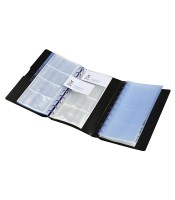 Porte cartes 13.5x9x3.5cm homme en cuir noir R.047805-03