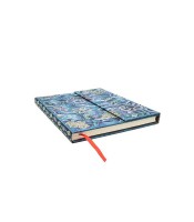 Carnet 95x140m couverture rigide ligné saule bleu 176p R.PB9897-3