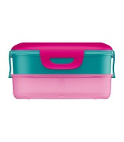 Boîte goûter 2 compartiments barbie rose R.871097