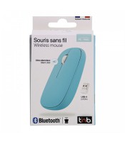 Souris sans fil bluetooth TNB DUAL CONNECT bleue