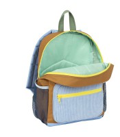 Sac à dos petit modèle Sunny days marron/bleu R.627368-33