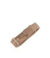 Bandoulière pour sac coton + bande cuir piqûre coloris assortis R.862