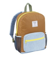 Sac à dos petit modèle Sunny days marron/bleu R.627368-33