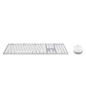Clavier + Souris Sans fil  Blanc-Gris TNB