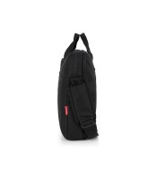 Serviette homme 42x31x7cm 15.6" Division  noir 2 compart R.413020