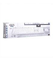 Clavier + Souris Sans fil  Blanc-Gris TNB