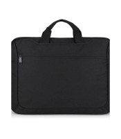 Serviette homme 42x31x7cm 15.6" Division  noir 2 compart R.413020
