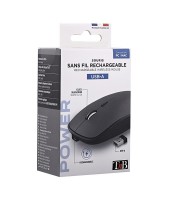 Souris sans fil rechargeable TNB RUBBY