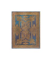 Carnet 125x180m couverture rigide ligné bleu luxe 144p R.PB9591-0
