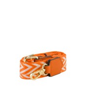Bandoulière pour sac rayée coton + cuir coloris assortis R.86205