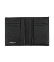 Portefeuille 9.5x12.5x1.5cm Chris vertical cuir noir R.31604
