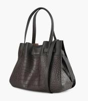 Sac MM 27x19x14.5cm Blossom croco marron R.20186