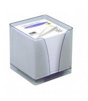 Bloc cube boîtier fumé plexi + recharge blanc R.236006Q