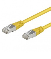 Cable réseau RJ45 CAT6 0.5m Surmoulé Jaune