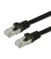 Cable réseau RJ45 CAT6 FTP 1 m  Noir 1 m surmoulé 