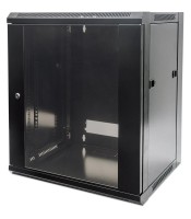 Baie 19'' Noir- 26U larg 600 prof 1000-porte AV/AR