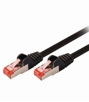 Cable réseau RJ45 CAT6 0.25m NOIR S/FTP