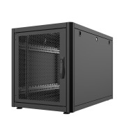 Baie 19" Noir-12U-larg 600 prof 1000-porte AV/AR