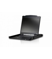 Ecran Clavier RACK+ Switch KVM 8 ports USB/PS2 marque ATEN