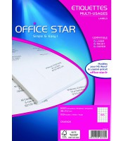 Etiquettes adhésives laser - jet d'encre -copieur 38x21.2 R.OS43424