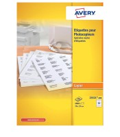 Etiquettes adhésives copieur 70x37mm - 200 f=4800 ét. R.23521-200