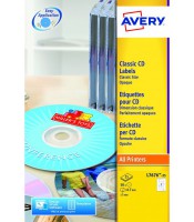 Etiquettes cd adhésive laser - pochette de 50 étiquettes R.L7676-25