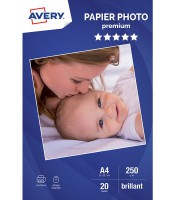 Papier photo jet encre A4 250g brillant  pochette de 15 f. R.2555-C