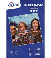 Papier photo jet encre A4 160g brillant pochette de 50 f. R.C9431-50