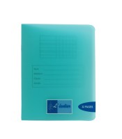 Cahier 17x22 écriture DL 3mm IV 32 pages piqûre 90g PP ass R.44613
