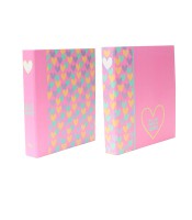 Classeur A4 4 anneaux dos 30 b'log  heart R.124125