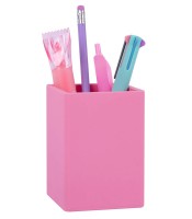 Pot à crayons nordik silicone rose R.18446