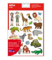 Gommettes jungle 3 feuilles R.11433