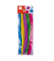 Chenilles géantes x 15 coloris assortis R.19369