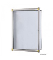 Vitrine 49x35cm magnétique intérieur 2 faces d'expo A4 blanc pléxi