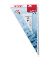 Equerre 60° 35cm technique cristal bleu R.28835SS