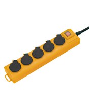 Multiprise 5 prises à clapet extérieur +interrupteur 2 m R.1159901215