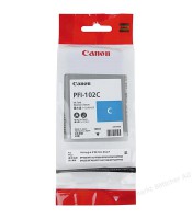 Cartouche encre PFI 102 - 130ml - Cyan p/IPF650-5/750-5/760-5