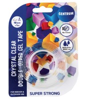Adhésif double face 2mx 18mm gel cristal R.91237