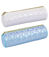 Fourre-tout 210x60x60 mm brillant coeurs coloris assortis R.81081