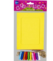 Banderole affiches photos + pinces multicolores R.80275