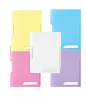 Chemise à clip A4 coloris assortis pastels avec étiquette R.80618 XXX