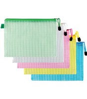 Pochette 240x180mm zippée pvc coloris assortis R.84573