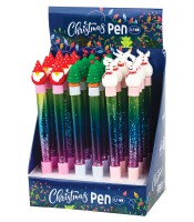 Stylo bille 0.7mm bleu noël fantaisie R.89672
