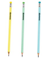 Crayon graphite HB paquet de 3 coloris ass nacrés en blister R.89005