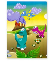 Pochette A4 plastique dinosaures R.88820