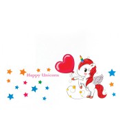 Pochette A4 plastique à élastiques licorne R.88819